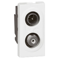 78795 - TV/SAT socket MSC 1mod white, 78795 - Promotional item