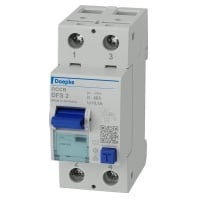 09135601 - FI circuit breaker DFS2 040-2/0.10-A 2-pole 40/0.1A, 09135601 - Promotional item