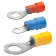 6508 (100 Stück) - Crimp cable lug 4-6qmm L: 25.5mm tinned insulated, 6508 - Promotional item