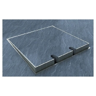 8902-B - Frame and cover stainless steel 2 Schukos, 8902-B - Promotional item