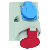 1010-QC - Combination wall socket QUICK-CONNECT 16A 5p 400V 6h IP44, 1010-QC - Promotional item