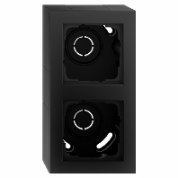 106209 - Surface mounted housing 2-gang black, 106209 - Promotional item