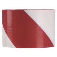 596615 (Rolle 100m) - Warning tape Red/white with Stripe 596615 (Rolle 100m)