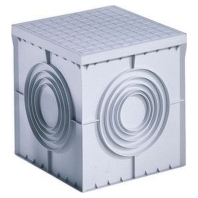 DX59401 - Underground box plastic with cover 200x200x200 grey, DX59401 - Promotional item