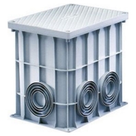 DX59501 - Underground box plastic with cover 360x260x320 grey, DX59501 - Promotional item