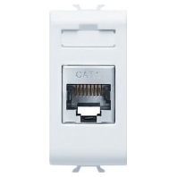 GW10424 - Network connection socket 1M RJ45 Cat.6 FTP white, GW10424 - Promotional item