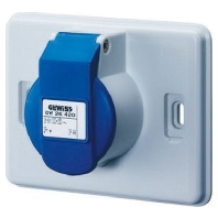 GW26420 - Socket flush-mounted housing 2P+PE 6h IP44 grey, GW26420 - Promotional item