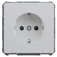 205201 - Socket outlet protective contact grey, 205201 - Promotional item