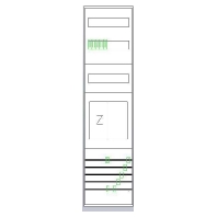 EZ17110D - Meter panel 1 kWh-meters 0 rows EZ17110D