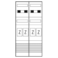 EZ27340 - Meter panel 4 kWh-meters 0 rows EZ27340