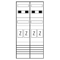 EZ27440 - Meter panel 4 kWh-meters 0 rows EZ27440