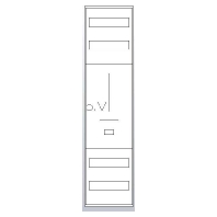 Z17001P - Meter panel 1 kWh-meters 0 rows Z17001P