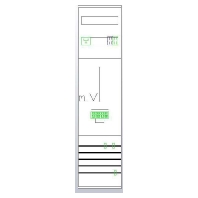 Z17610 - Meter panel 1 kWh-meters 0 rows Z17610