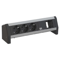 902.054 - Socket outlet strip aluminium 902.054