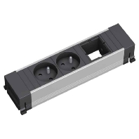 916.002 - Socket outlet strip aluminium 916.002