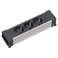 916.1192 - Socket outlet strip aluminium 916.1192