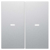 80960383 - Cover plate for switch aluminium 80960383