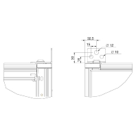 NSYSFWFIX (VE2) - Fastening parts/-set for enclosure NSYSFWFIX (quantity: 2)