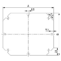 NSYAMPM1916TB - Mounting plate for distribution board NSYAMPM1916TB