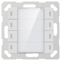 284105 - Touch sensor KNX ADVANCE+ ADV-08/02.2.00 4-fold glossy incl. temp, 284105 - Promotional item