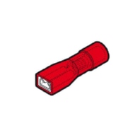 2051565 (100 Stück) - Flat receptacles RF-F305P red, fully insulated 2051565