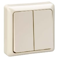 ELG506260 - Push button 2 make contacts (NO) white ELG506260