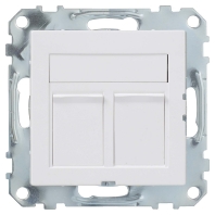 WDE002439 - 2x RJ45 8(8) Data outlet 6A (IEC) white WDE002439