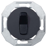 WDE011202 - Push button 1 change-over contact black WDE011202