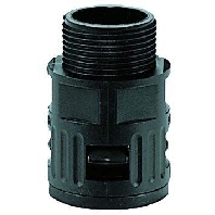 RQG-M AD21,2/M25sw (50 Stück) - Straight connector for corrugated hose RQG-M AD21,2/M25sw