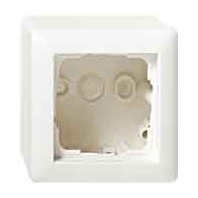 006127 - Surface mounted housing 1-gang white 006127