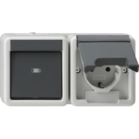 417730 - Combination switch/wall socket outlet 417730