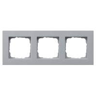 0213255 - Frame 3-gang aluminium 0213255