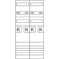 ZK3EL24 - Meter panel 4 kWh-meters 0 rows ZK3EL24