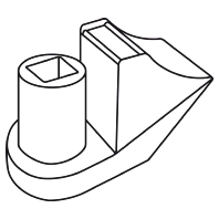 SBH3 PA6.6 BK (500 Stück) - Mounting element for cable tie SBH3 PA6.6 BK