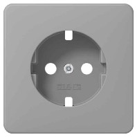 CD1520PLGR (10 Stück) - Cover plate for Wall socket grey CD1520PLGR
