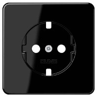 CD1520PLSW (10 Stück) - Cover plate for Wall socket black CD1520PLSW