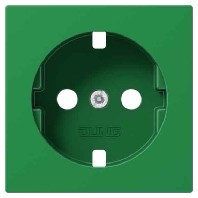 A1520BFPLGN (10 Stück) - Cover plate for Wall socket green A1520BFPLGN