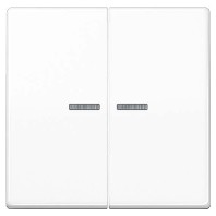 AS102KO5WW - Cover plate for switch/push button white AS102KO5WW