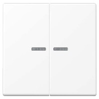 A102KO5BFWWM - Cover plate for switch/push button white A102KO5BFWWM