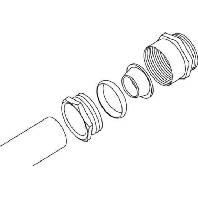 330/13 (25 Stück) - Straight connection for protective hose 330/13