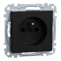 MEG2500-0403 - Socket outlet earthing pin black MEG2500-0403