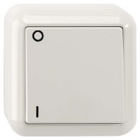 MEG3112-8719 - 2-pole switch surface mounted white MEG3112-8719