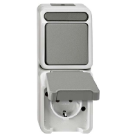 MEG3497-8029 - Combination switch/wall socket outlet MEG3497-8029