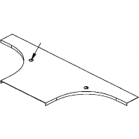 RTADV 200 - Add-on tee cover for cable tray 204mm RTADV 200