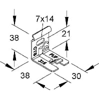 GTWAB 50 E3 - Wall- /ceiling bracket for cable tray GTWAB 50 E3