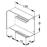 LUIE 60.150 - Inner corner for wireway LUIE 60.150