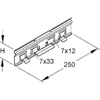 RVC 60 - Longitudinal joint for cable tray RVC 60