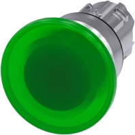 3SU1051-1BD40-0AA0 - Mushroom-button actuator green IP68 3SU1051-1BD40-0AA0