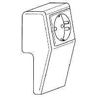 NP42825 - Socket outlet box for skirting duct NP42825