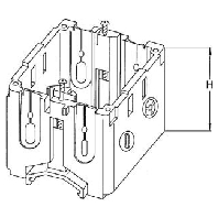 NP50305 - Junction box for wall duct rear mounted NP50305